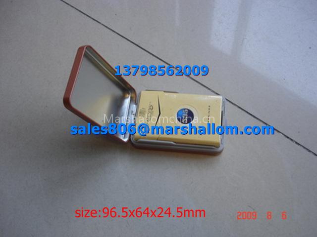 metal cigarette case with plastic