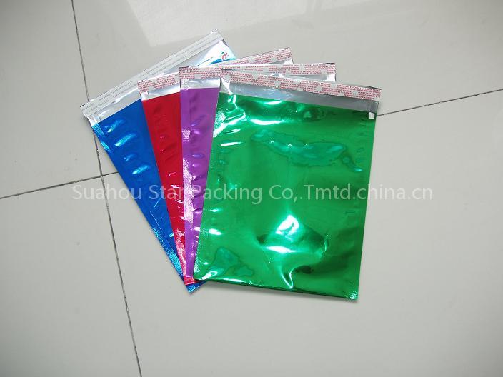 colorful metalized bag
