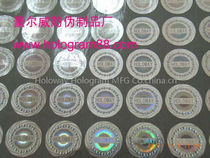 Hologram stickers, Holographic labels