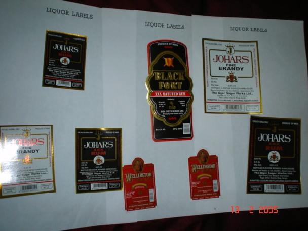 India Printing Of Liquor Bottle Labels