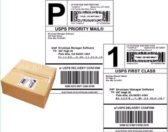 shipping label