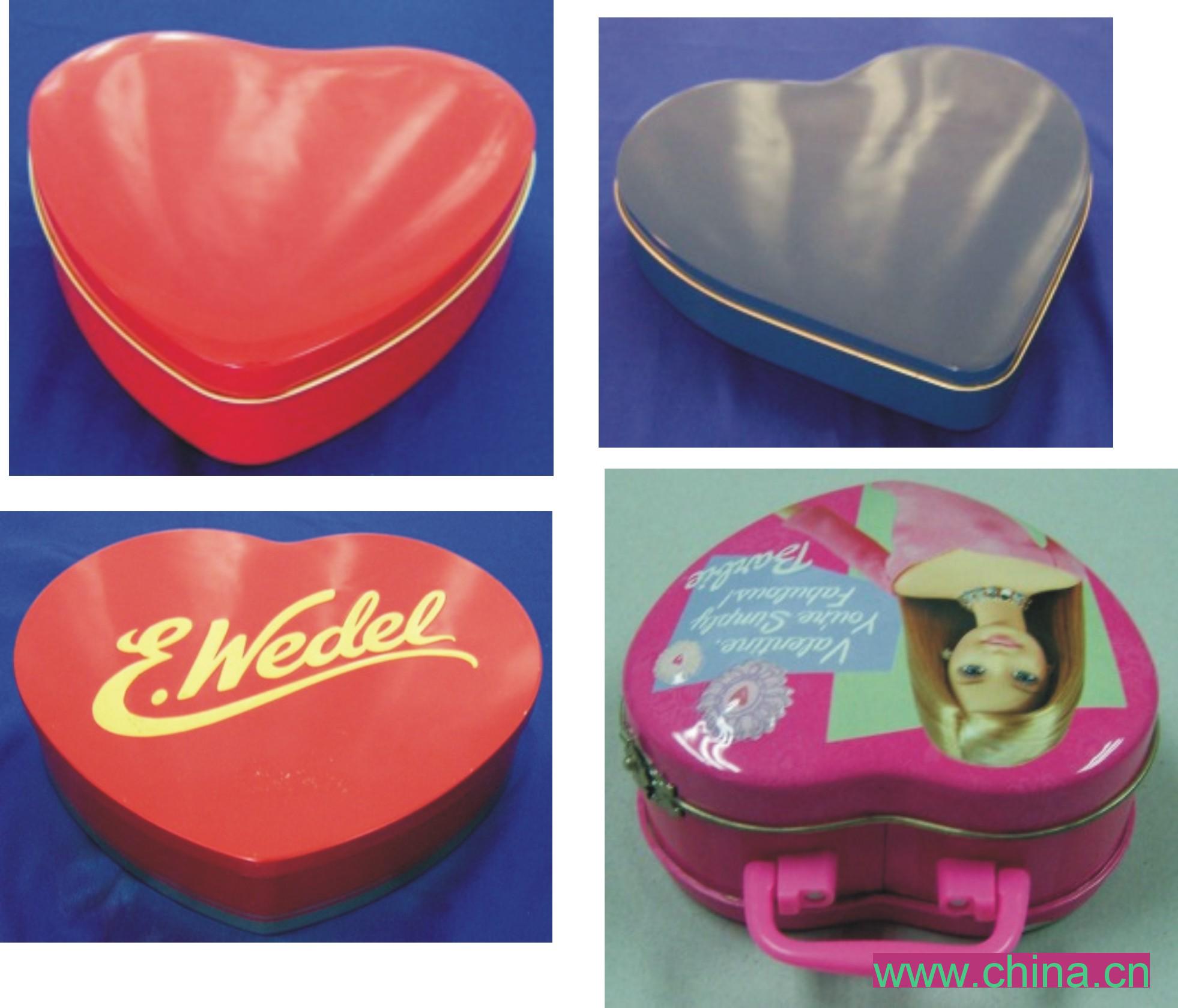 various kinds of chocolate tin box