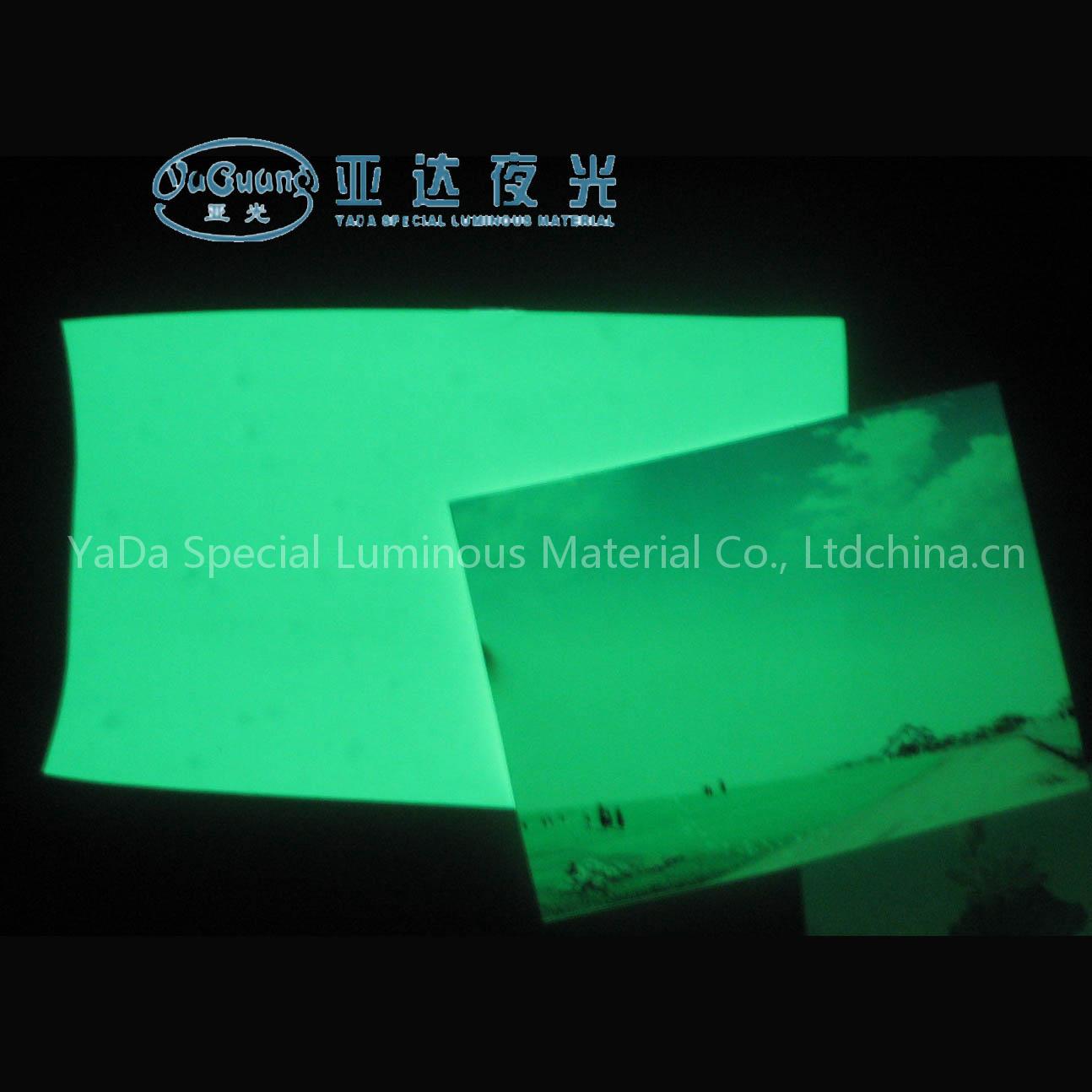 luminous paper /glow in the darkpaper /sheet glowing film