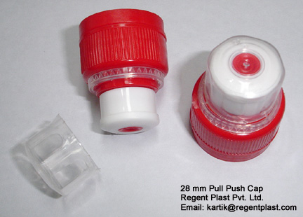 India Pull & Push Cap for Water Bottle 28 mm