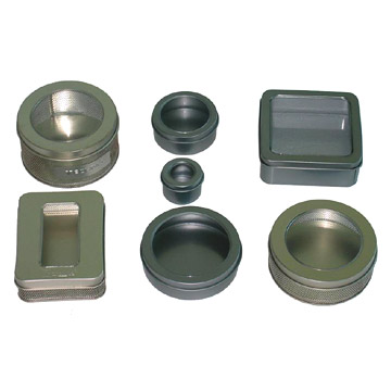 Tin Box with PVC Window