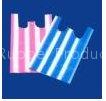HDPE striped T-shirt Bags on roll