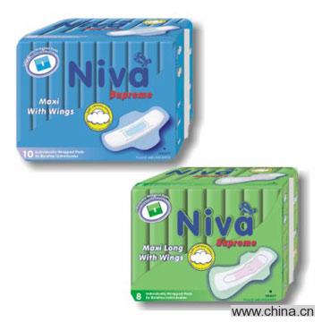 Sanitary Napkins with Wings (Niva Supreme Seriers)