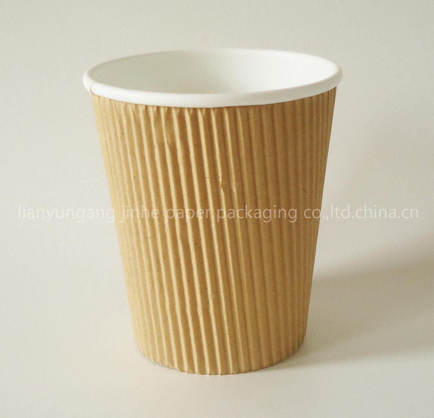 ribbed paper cups
