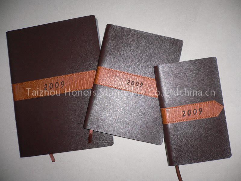 notebook ,2012 diary, brown cover diary