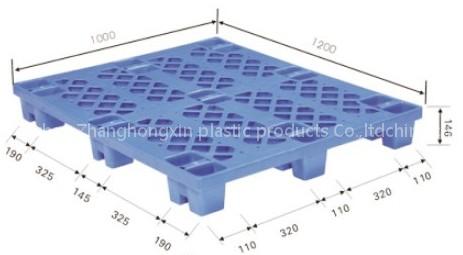 China manufacture 1200*1000*145mm plastic pallet
