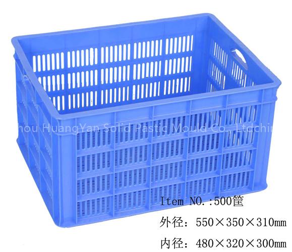 Plastic container for vegetables and fruits