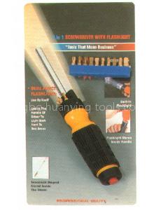 Tool---screwdriver with torch (qxp2415)