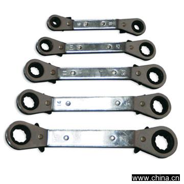 5-piece Ratchet Ring Wrenches Set