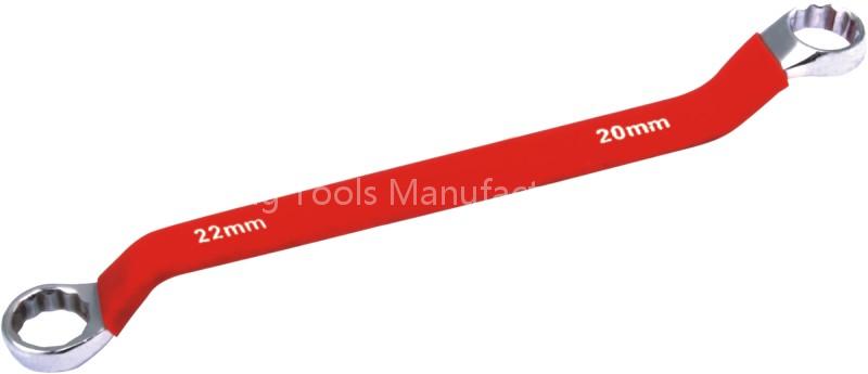 Double Offset Ring Spanner with rubber handle