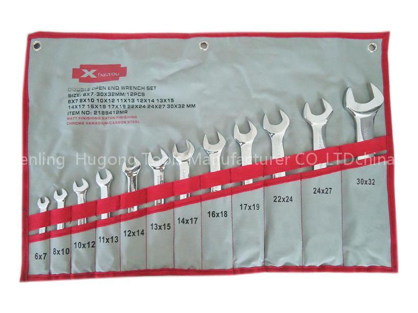 Double Open End Wrench Set