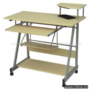 Steel and Wooden Computer Table