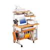 Computer Working Center with Mobile Filing Cabinet
