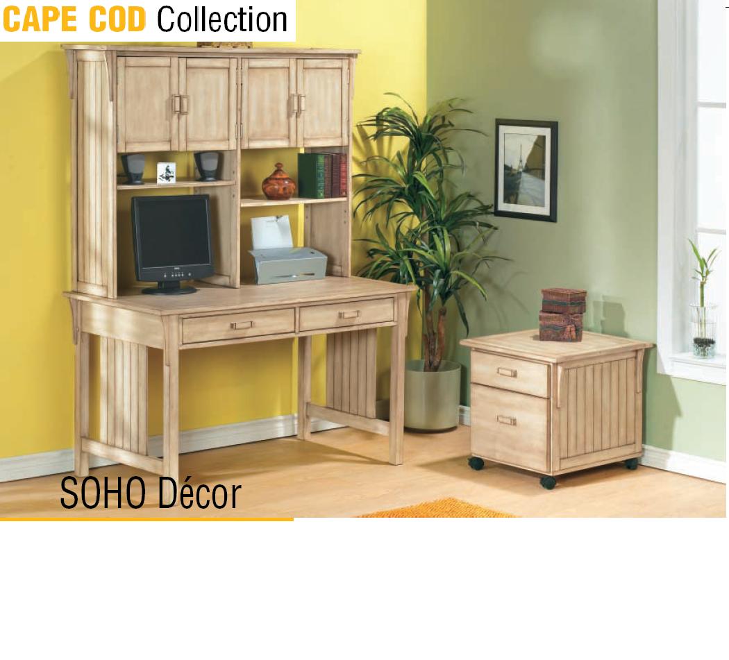 Office Desk With Hutch, European Style Furniture
