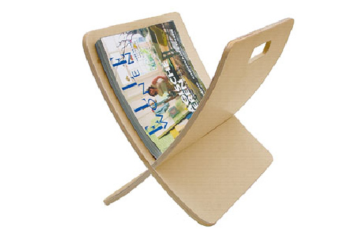 Hong Kong Bent Wood Magazine Rack