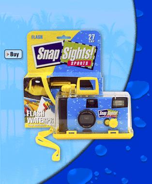 United States Snap Sights Sports Flash Waterproof Camera