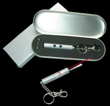 China (Mainland) Laser Pointer With LED Light And Keychain