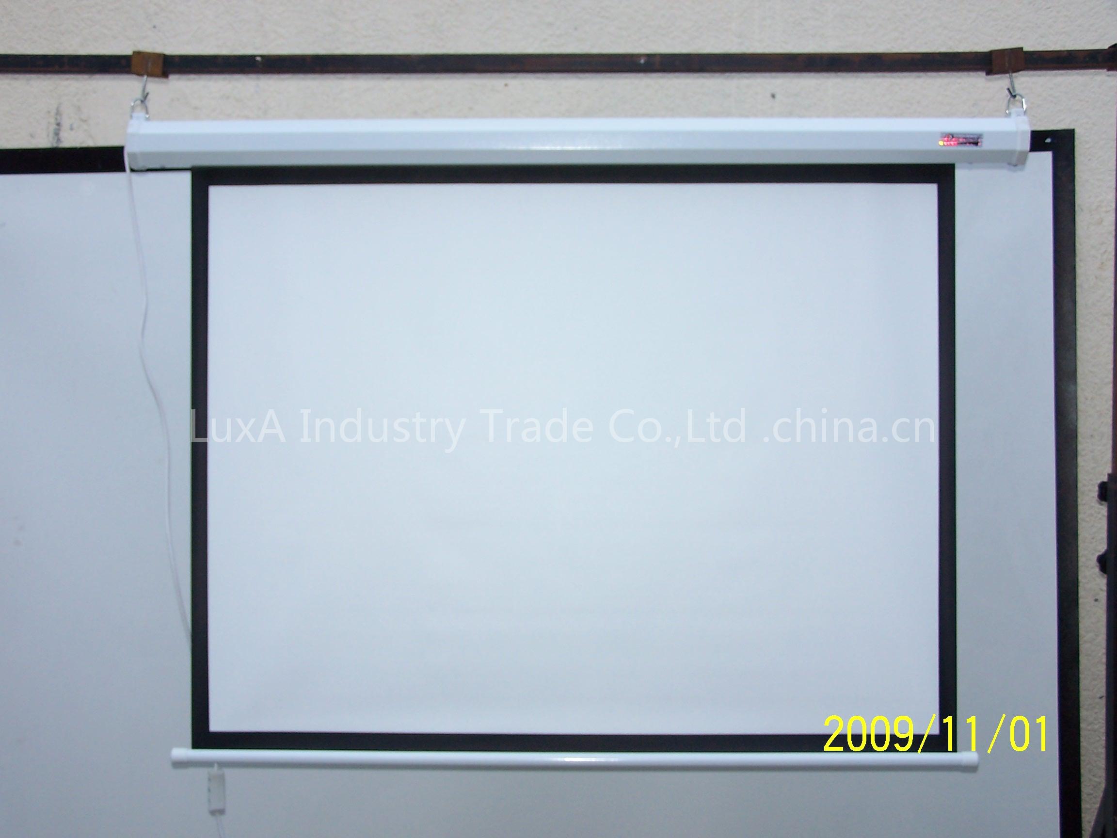 Electric motorized projection Screen for projector