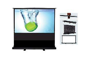 Stand floor projector screen