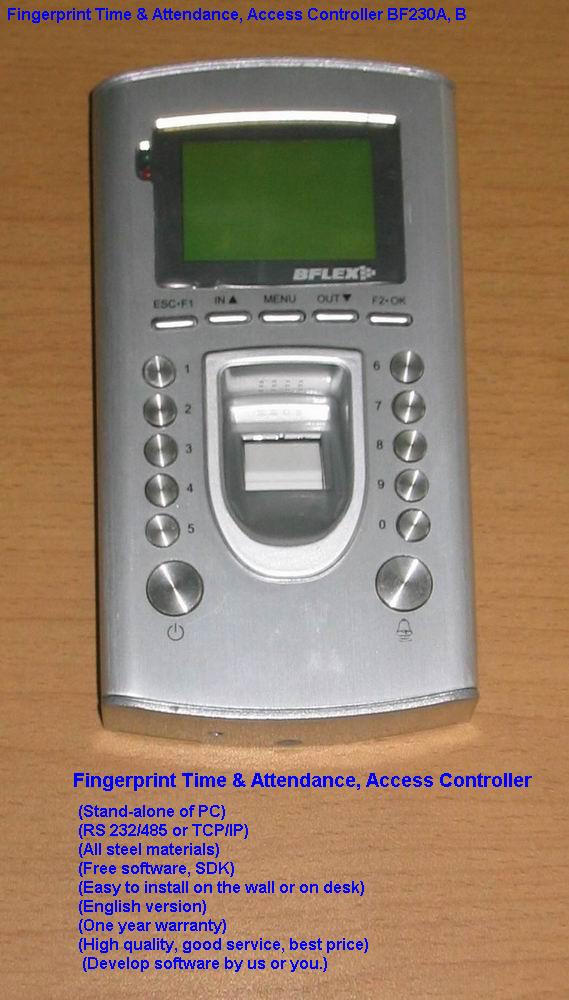 China (Mainland) Fingerprint Scanner, Time Clock, Access Controller