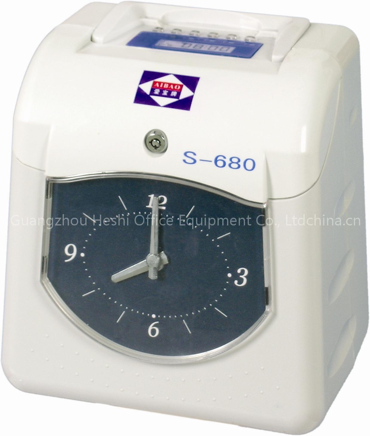 Time recorder aibao brand S-680P