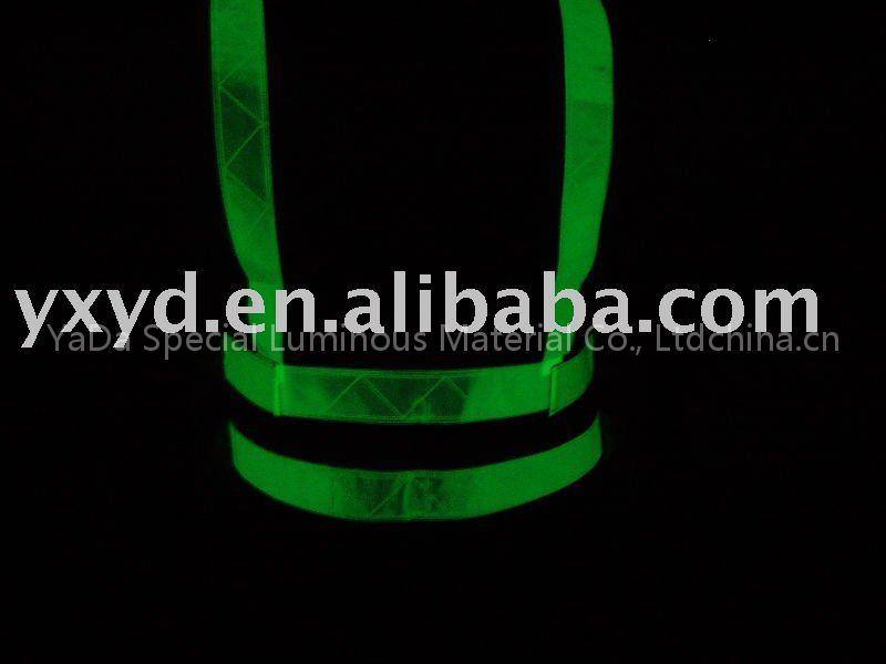 luminous and reflective tape ,glowing tape ,glow in the dark and reflective tape
