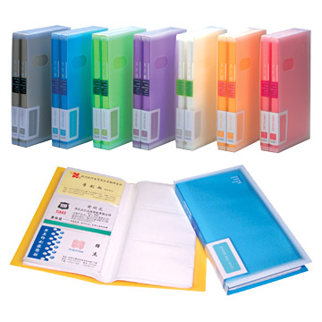 Colorful White Edge Name Card Holders