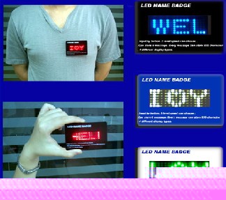 Hong Kong LED Name Badges