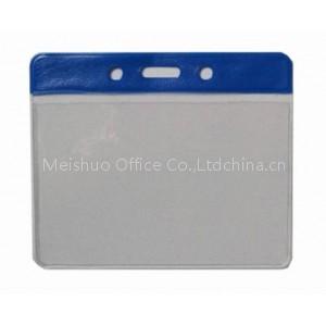 Horizontal Badge Holder with Slot & Chain Holes