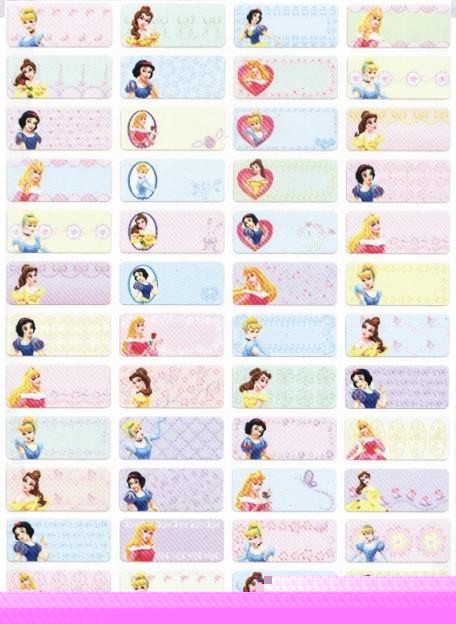 Malaysia Personalized Name Sticker Label (Princess Series)