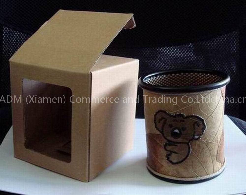 Natural leaves pen holder