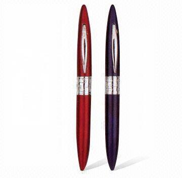 Shining silver metal pen