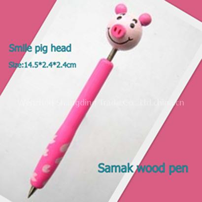 Pig head pen(wooden pen)