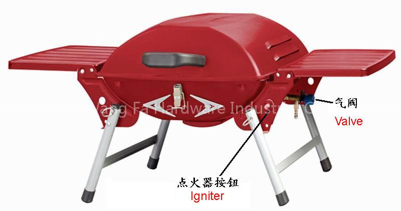 foldable & portable 2burners gas grill