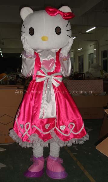 Hello Kitty Cartoon Costume, mascots