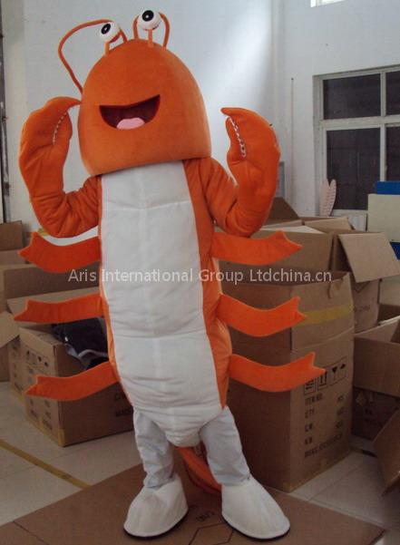 Animal Mascot Shrimp Mascots