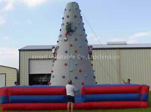 inflatable rock-climbing
