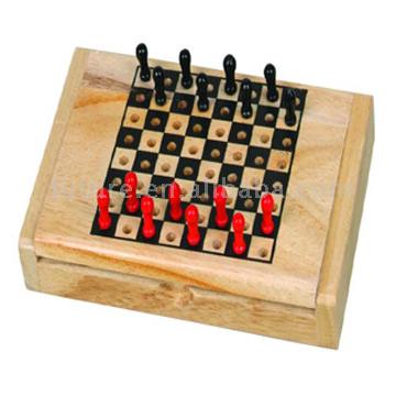 Wooden Checkers