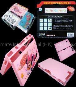 crystal case with cartoon leater pouch For NDSi