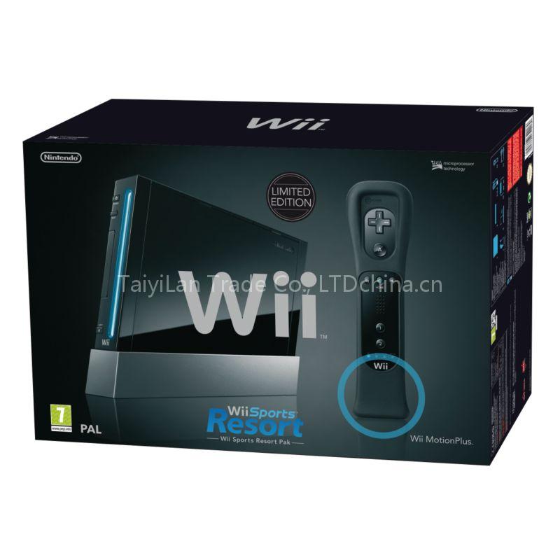 New Nintendo Wii Console Bundle 2010 Black Limited NIB