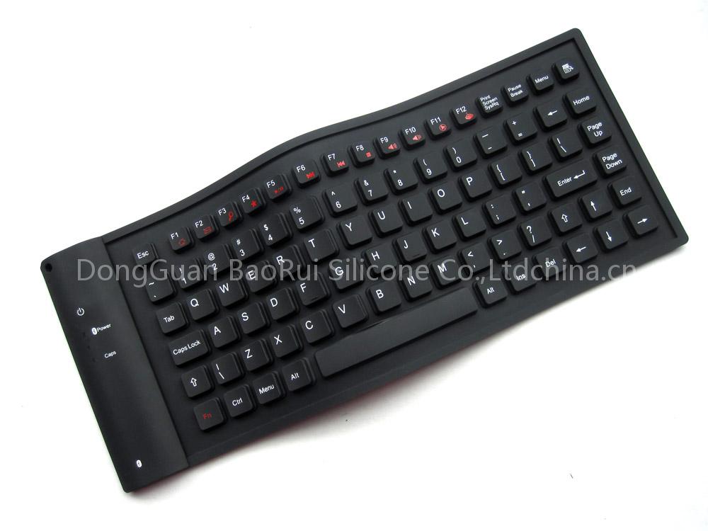 87 keys Waterproof Flexible Bluetooth Cellphone Keyboard