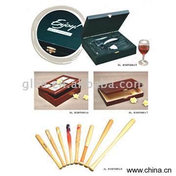 Baseball Bats and Wooden Frame Boxes