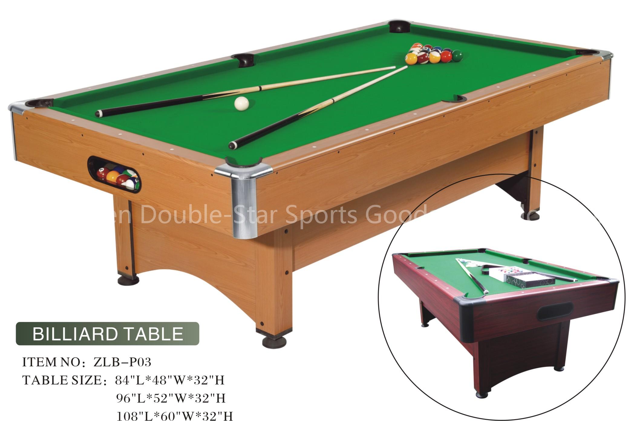 Strong structure MDF billiard table