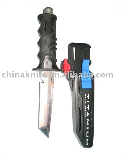 Titanium diving knife-QT500-XT