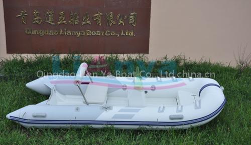 rigid inflatable boat fiberglass hull inflatable boat with CE