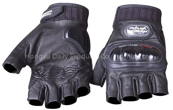 Half Finger Motorycle Leather Gloves MCS-04H